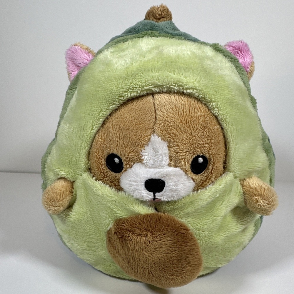 Squishable Undercover Corgi Avocado Plush 7" Green Mini Dog Stuffed Animal Toy